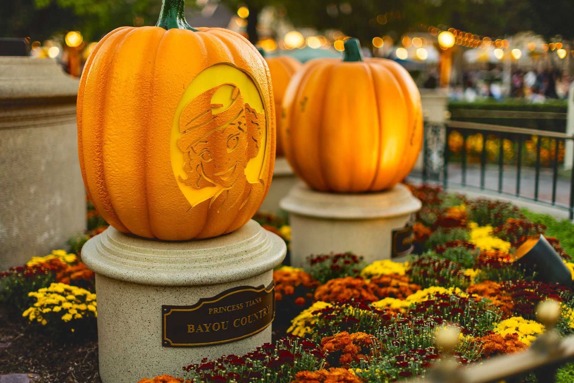 Halloween pumpkins at Disneyland